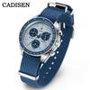 2026 CADISEN New Men's Watches Luxury Quartz Wrist Watch for Men Sapphire AR Coated Crystal Canvas VK68 Speed Chronograph