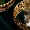 Nordic Luxury Metal Mirror Tray Round Plate Desktop Jewelry Storage for Coffee Table Dresser Bathroom Bedroom Home Decor