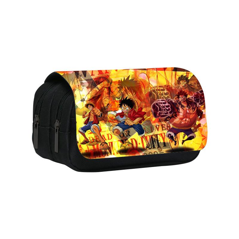 One Piece Double Layer Pencil Case With Nylon Material For Students And Stationery Storage
