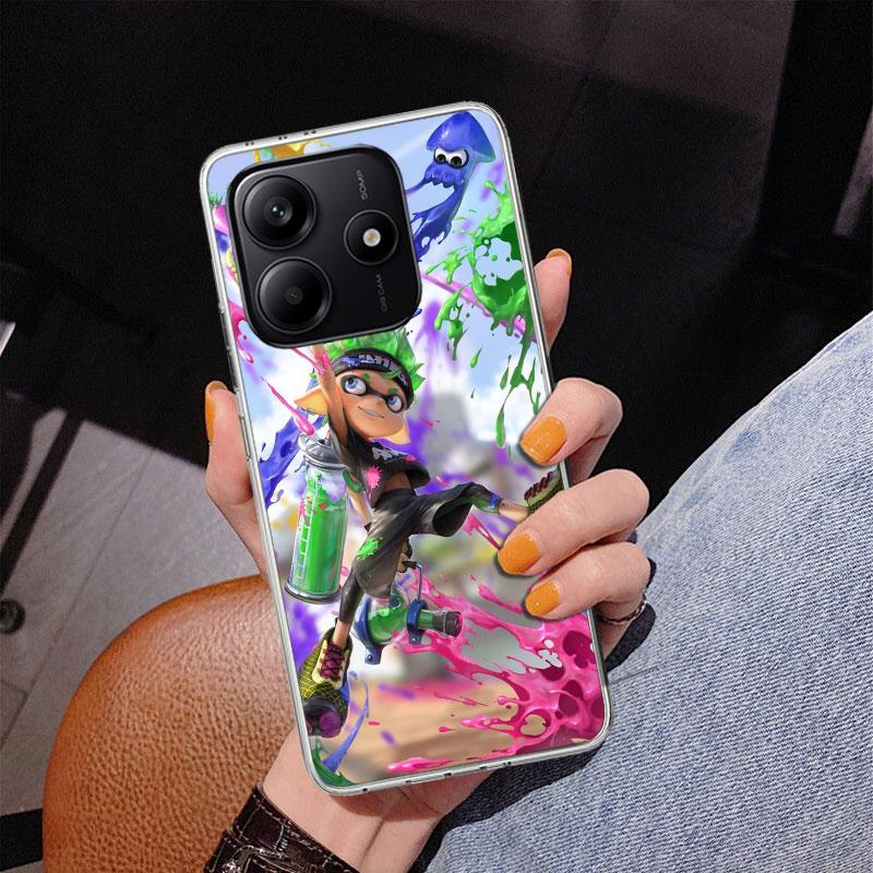 Game S-Splatoons Phone Case For Xiaomi Redmi Note 15 14 13 12S 12 11 Pro Plus 14S 11S 11E 10 10S 11T 5G Personalized Cover Redmi