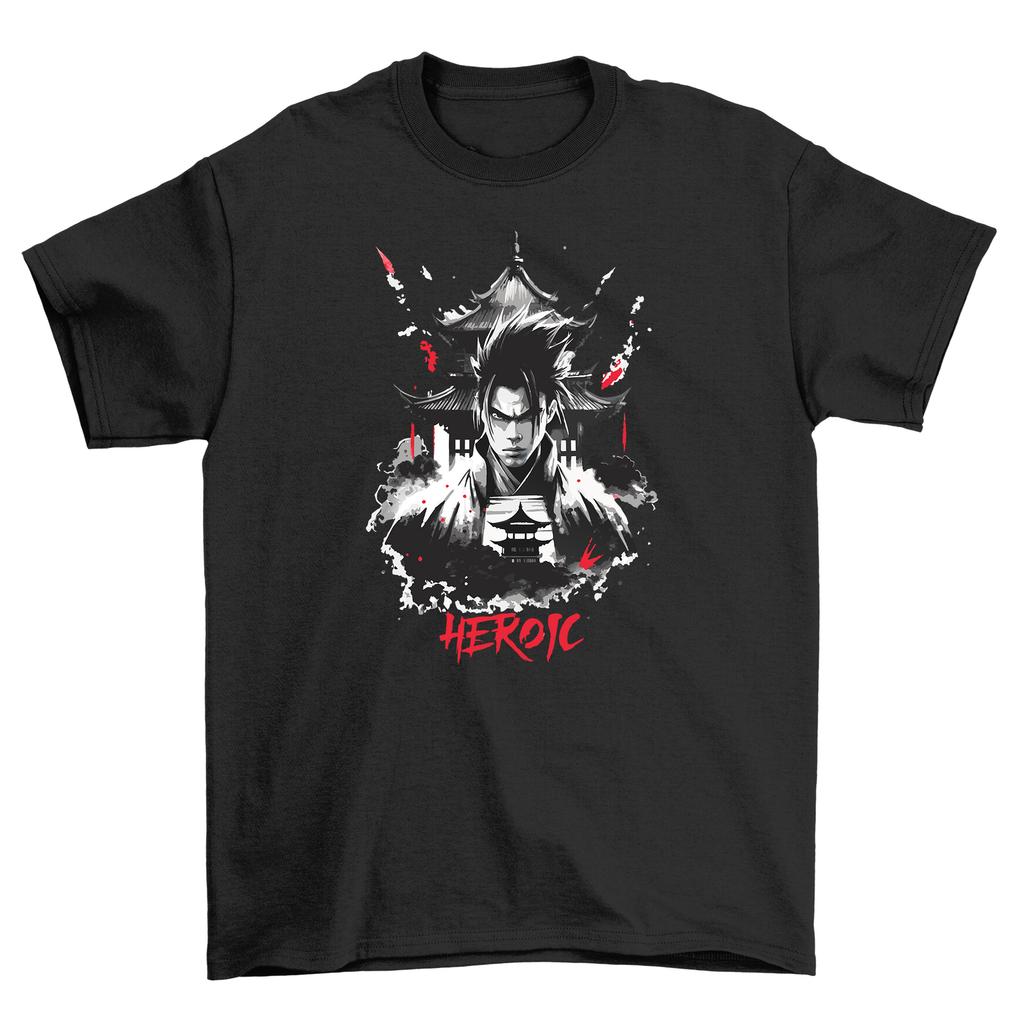 Heroic Anime Character Swordfighter T-Shirt Mens Womens Tees Top - Unleash Your Inner Warrior with th
