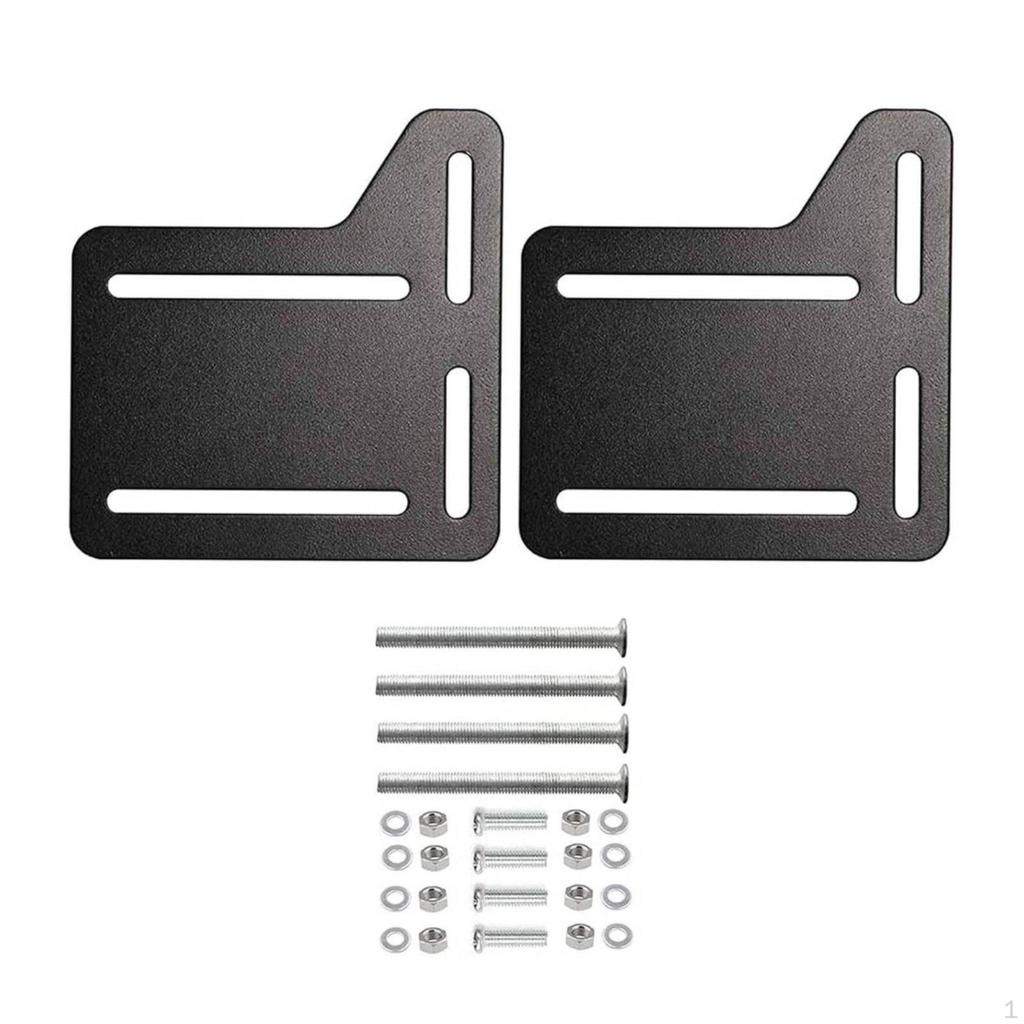 2 Pieces Bed Frame Adapter Bracket Offset Mounting Headboard Rust Resistant