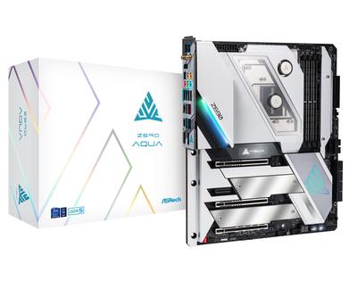 Asrock اللوحة الأم Z690 AQUA سلسلة Intel Z690 وحدة المعالجة المركزية المتوافقة اللوحة الأم Z690 موزع معتمد (LGA1700) E-ATX [منتج محلي]