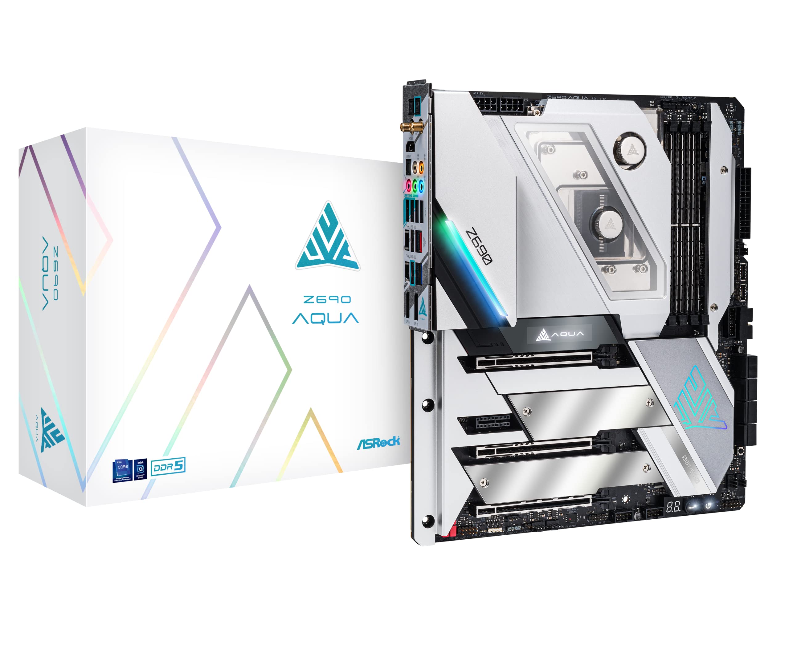 

Материнська плата ASRock Z690 AQUA Серія Intel Z690 CPU, сумісна з материнською платою Z690 Авторизований дистриб’ютор (LGA1700) E-ATX [Вітчизняний продукт]