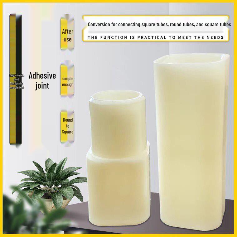 Chicken Water Line Connector Kit: Square to Round, Soft/Hard Straight Adapter for Breeding PVC square to round connector, 10 pieces