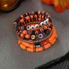 6pcs Halloween Decoration Bracelet with Pumpkin, Bat, and Ghost Pendants, Roleplaying Party Decoration giftHalloween Decorations