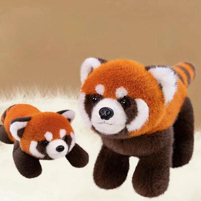 Raccoon Plush Dolls Stuffed Toys Lifelike Red Fox Panda Pillows Cartoon Animals Toys Birthday Christmas Gift