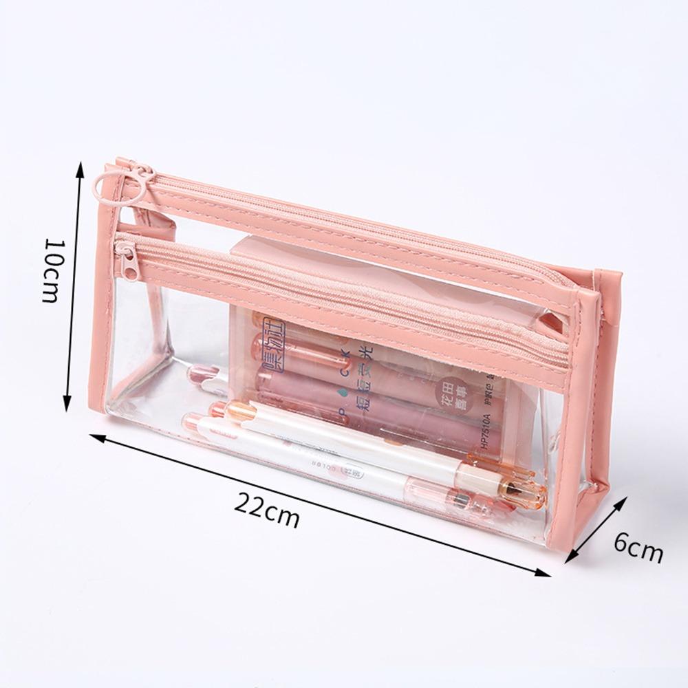 Wasserdichtes Mäppchen PVC Schreibwarentasche Einfache Aufbewahrungstasche für Schreibwaren Geschenk