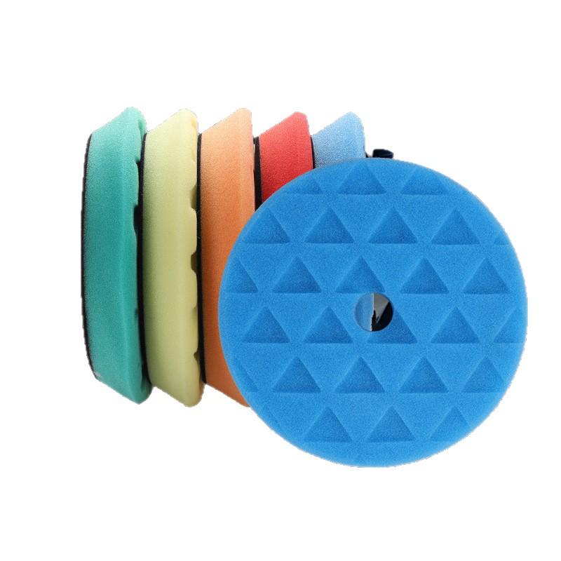 Beveled Edge Triangle Sponge Polishing Pad for Car Waxing & Detailing