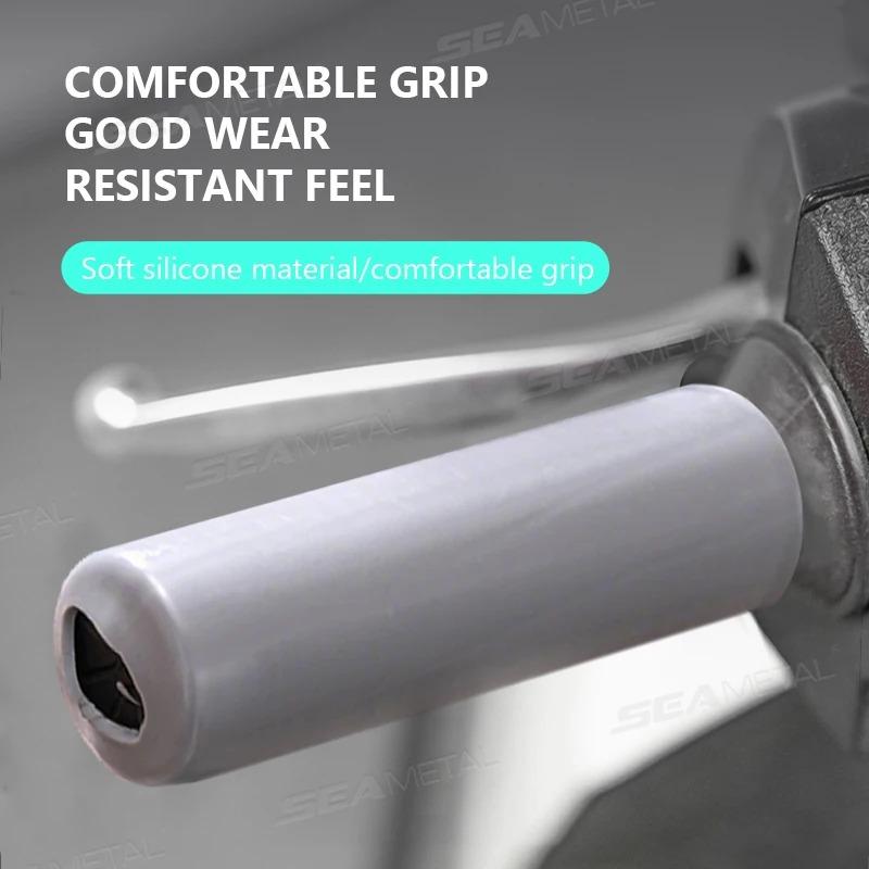 SEAMETAL Self Shrinking Motorcycle Handlebar Cover Silicone Non-Slip Anti Vibration Motorcycles Grip Covers Sleeve Protector