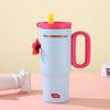 Tazza Termica con Cannuccia in Acciaio Inossidabile 316, Design Cartone Animato, Grande Capacità, Ice Buster
