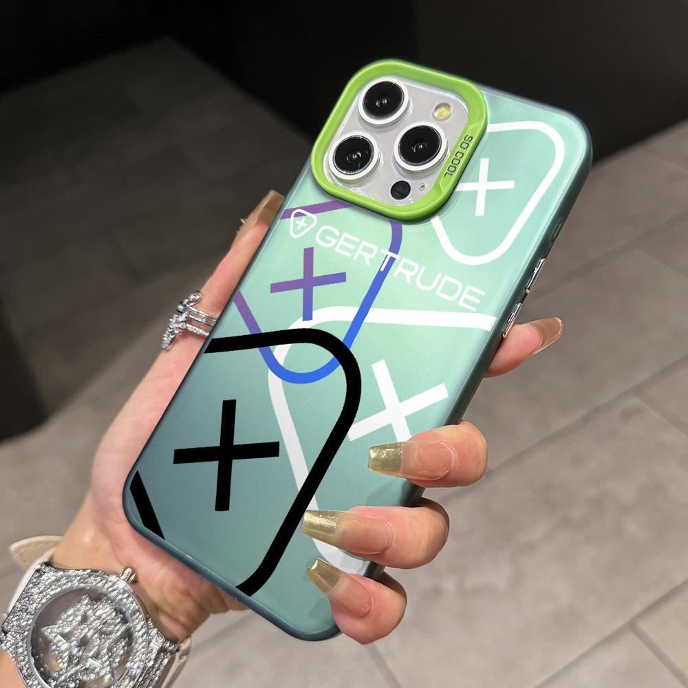 Fashion Letter G-Gertrudes Phone Case for Apple iPhone 17 Air 16 16e 15 14 Plus 13 12 11 iPhone17 Pro Max X Xs XR 8 Matte Cover