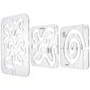 3PCS Apparel Supplies Quilting Template Ruler Sewing Frames Free Motion Sewing Ruler  Sewing Machine