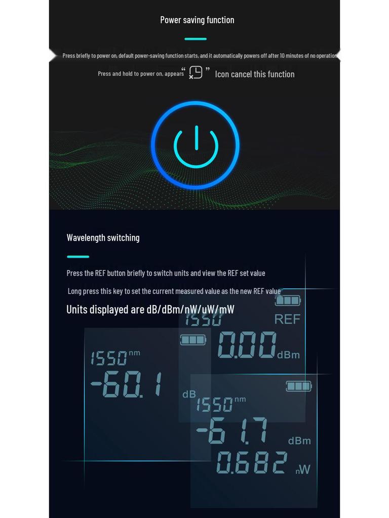 High-Precision Rechargeable Optical Power Meter & Red Light Fiber Optic Pen