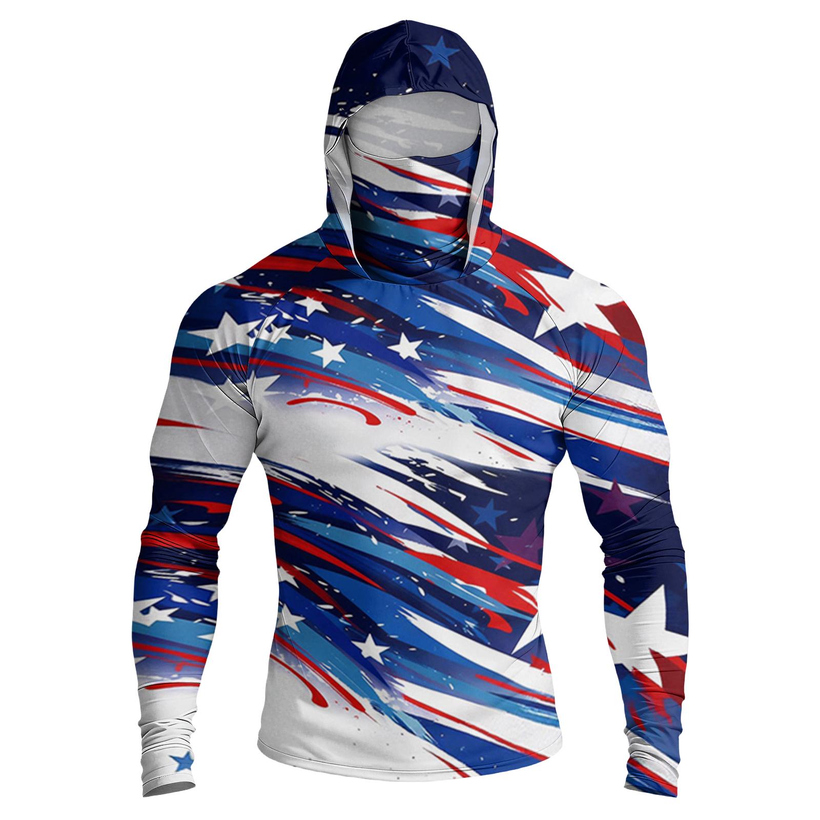 

Men s Casual Drop-Shoulder Hooded Long-Sleeve Shirt S