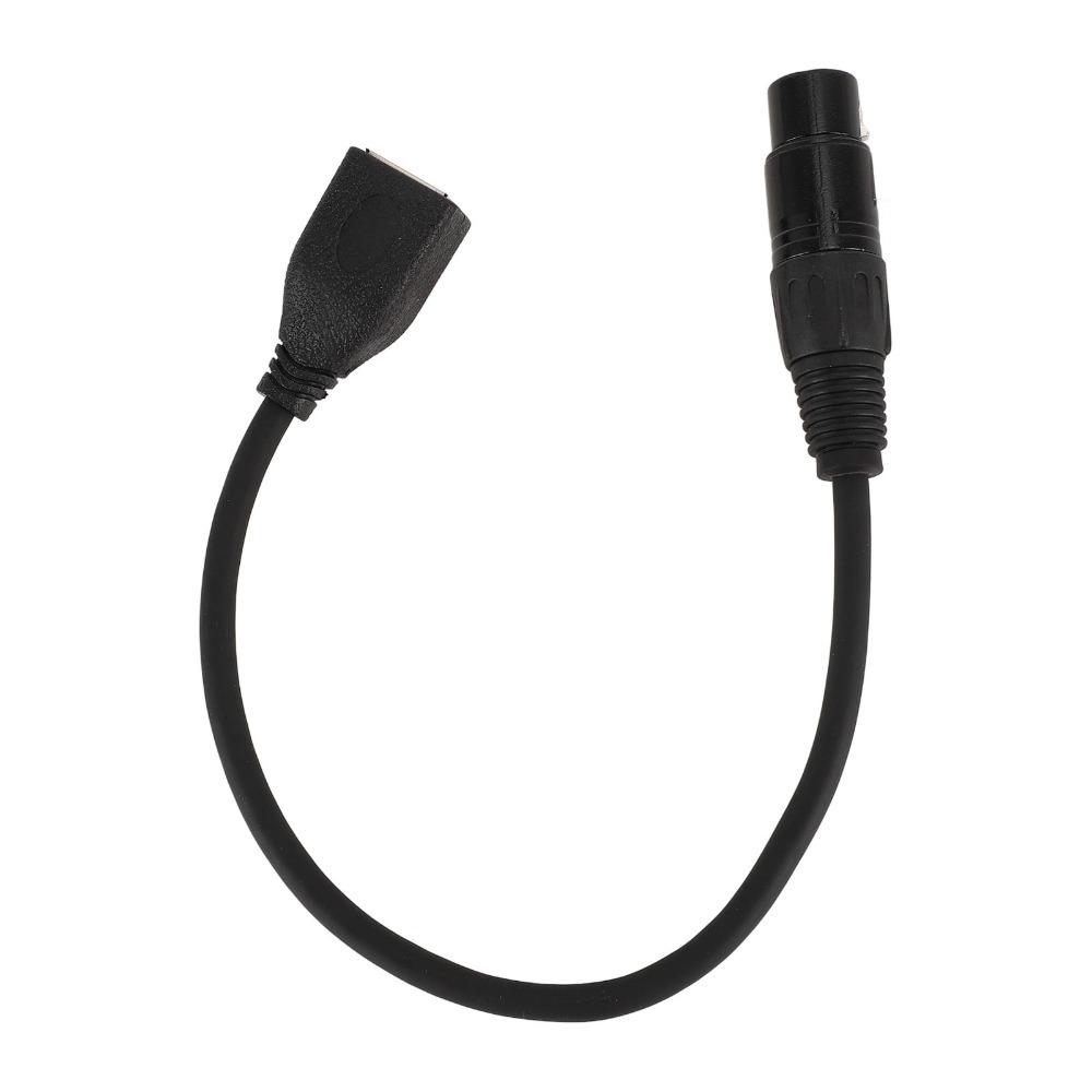 0.3 Meters / 11.8 Inch 5 Pin Female XLR To RJ45 Female Cable