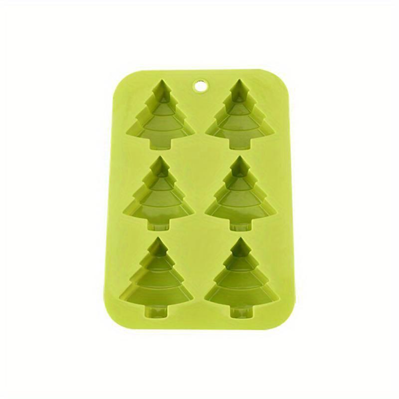 1pc Silicone Cake Mold 6 Christmas Tree Halloween Chocolate Baking Equipment Convenient Environmentally