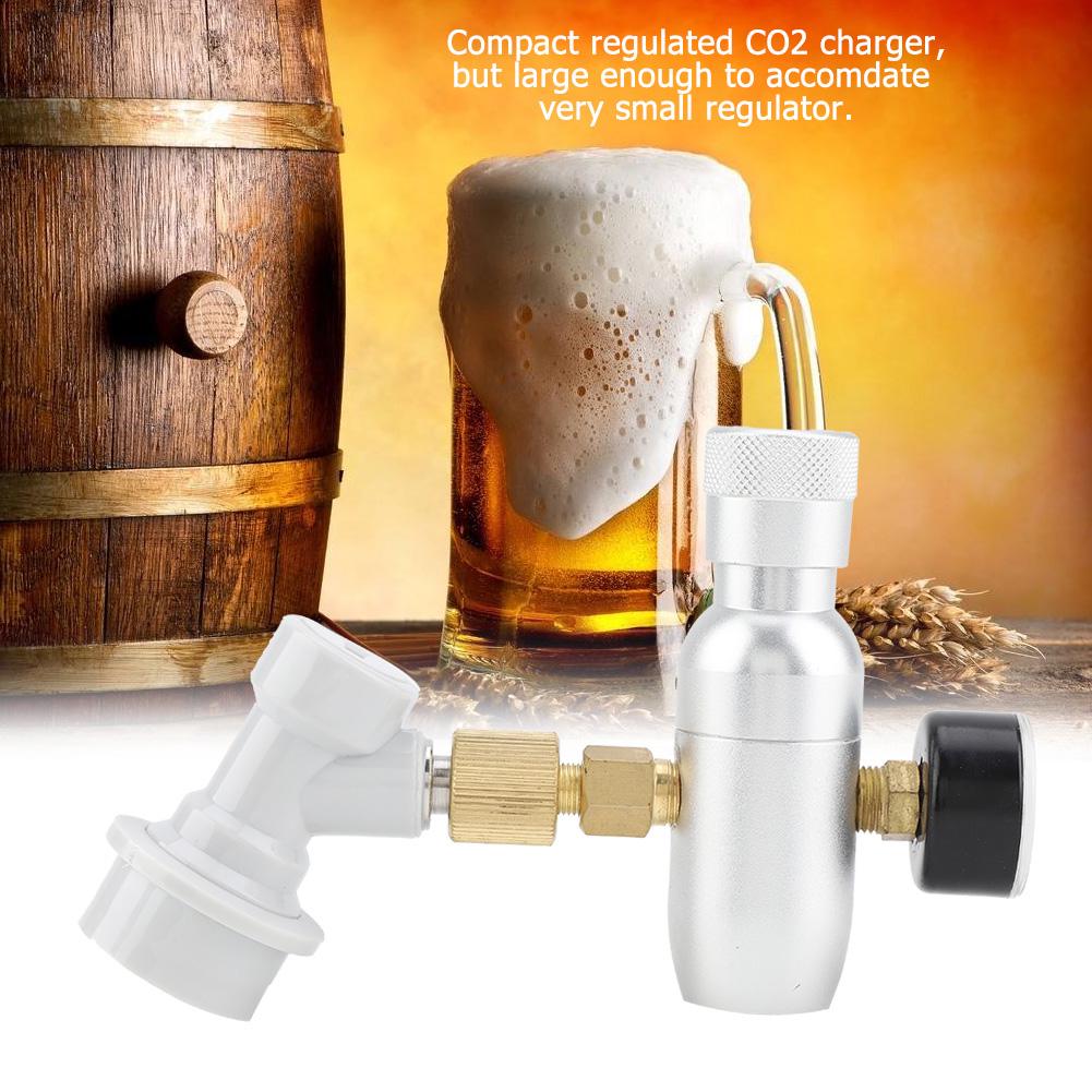 Selbstgebrautes CO2 16g Regler Ladegerät Kit Gasanschluss Heim Zapfbier Kegerator(0-150 PSI)