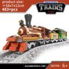 Set Treno Città Treno a Vapore Proiettile Veicolo Merci Stazione Ferroviaria Modello Blocchi da Costruzione Mattoni Binari Rotaia Senza Motore Kit Carrozza Giocattolo per Bambini