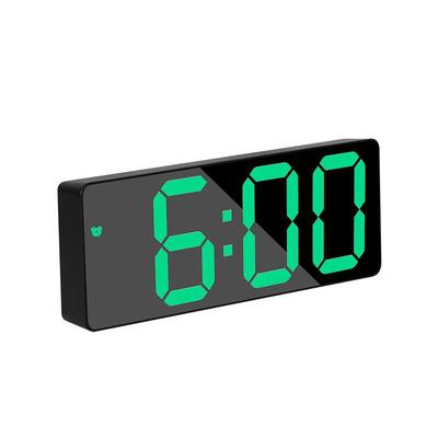 Multifunctional LED Makeup Mirror Alarm Clock - Battery & Plug-In Dual-Purpose
