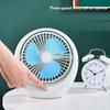 USB Fan Quiet Operation 3Speeds Quiet Operation USB Rechargeable for Home and Office Powerful Cooling