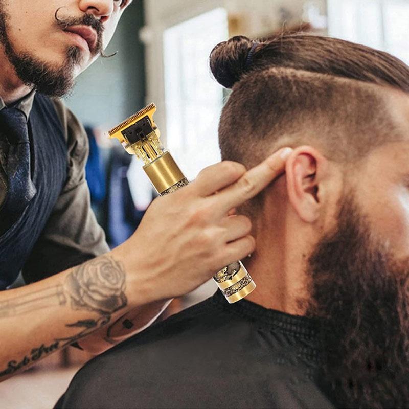 Hair Trimmer Machine ABS Plastic Shell USB Cordless Hair Cutting Machine Face Beard Clipper for Men Electric Shaver