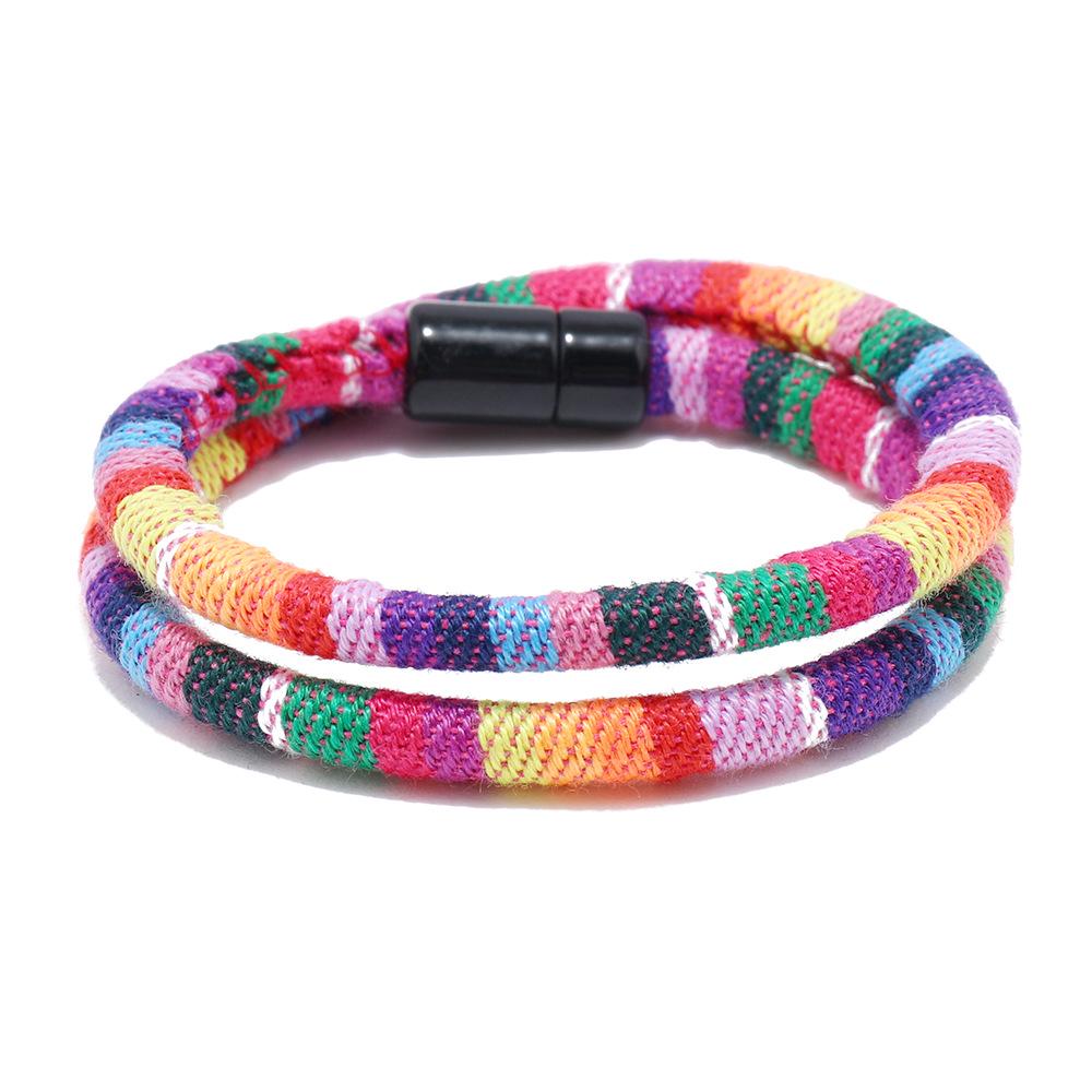 Bohemian Multi-Kleur Unisex Magnetische Wrap Armband