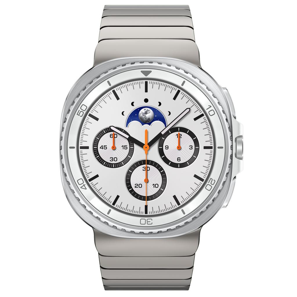 For Samsung Galaxy Watch Ultra (2025) 47mm/Ultra 47mm Titanium Alloy One-bead Watch Strap with Butterfly Clasp