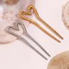 MamacitaSlay Elegante U-förmige Herz Haarnadel Wasserdicht 18K Gold Plated Titan Haar Accessoires Frau Dekoration Schmuck