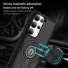 For Samsung Galaxy S25 Ultra Case Kickstand PC + TPU Phone Back Cover Car Mount Compatible