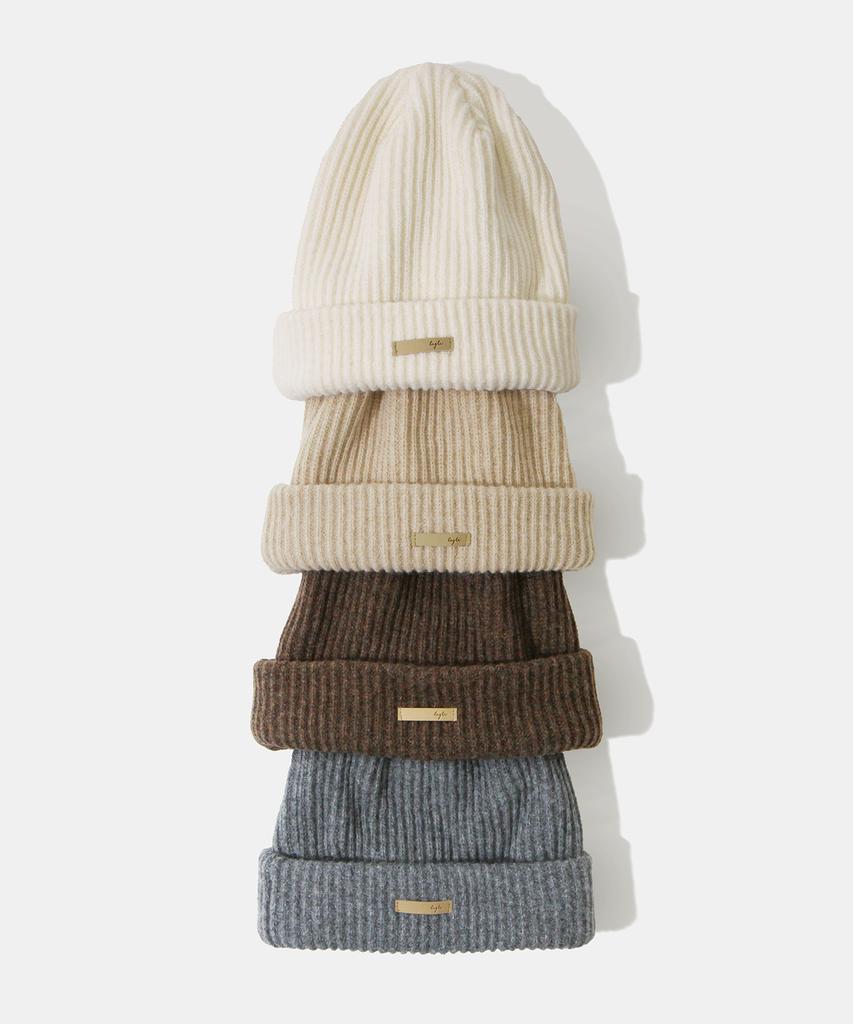 DIAMOND LAYLA Baby Alpaca&Ramswool Comfort String Beanie B1 Pure Ivory