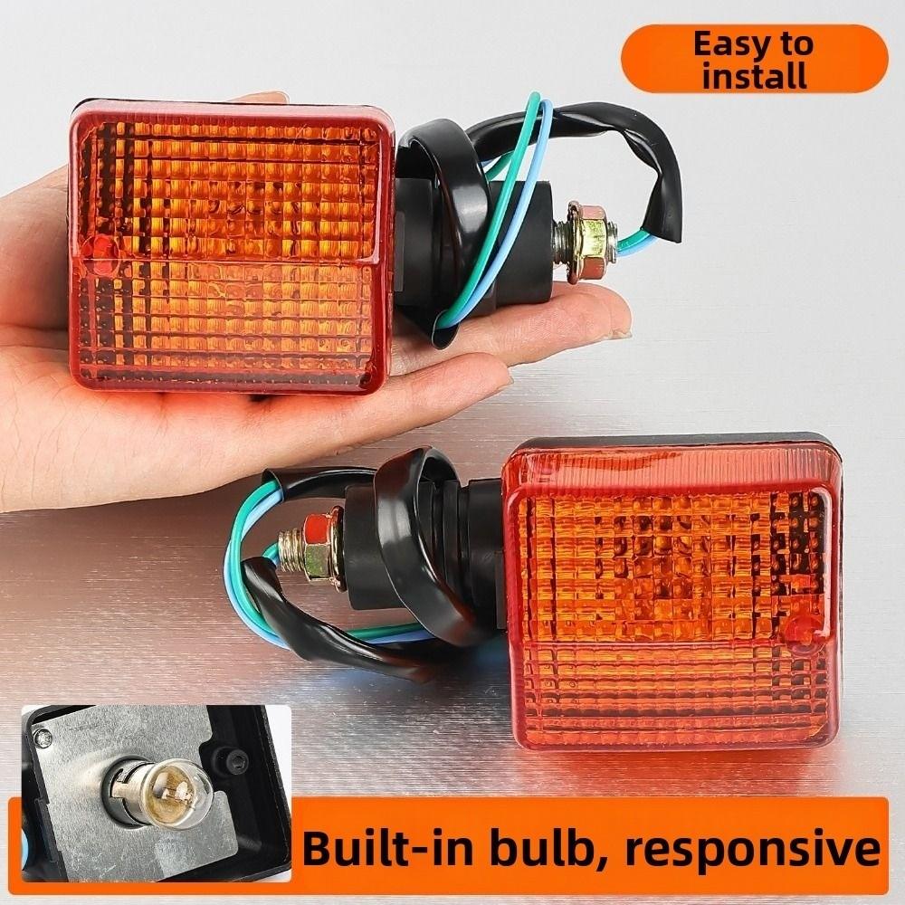 1pair Red Light Rear Front Moto Indicator Classic Scooter Stop Signal TH90 Turn Signal Assembly