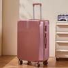 Lightweight 24-Inch Leather Suitcase: Stylish and Spacious Travel Trolley for Female Students