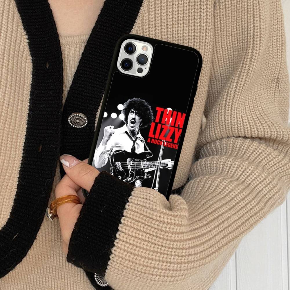 Rock Band T-Thin LizzyS For IPhone 17 16 15 14 13 Pro 12 11 Pro Max Hard PC+TPU Phone Cases Back Cover