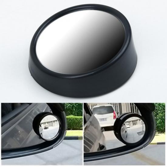 2 X Car Blind Spot Mirror Wide Angle Mirror Rotation Adjustable Convex Rear View