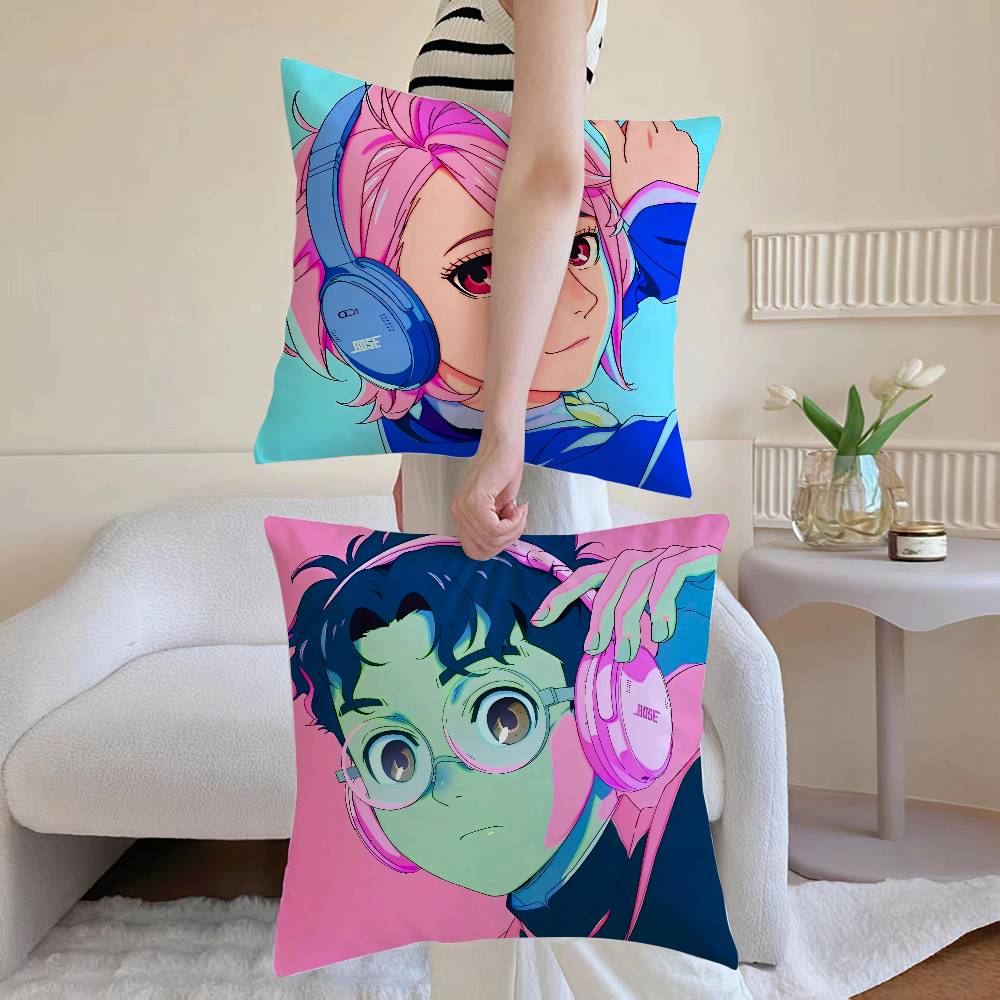 Anime D-Dandadan-MT Cartoon Pillow Case Printed Brushed Fleece Pillow Baby Skin-Touch Eco-Friendly Dye-Sublimat