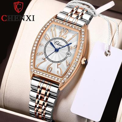 Nuovo orologio da donna di lusso di marca TOP con orologi al quarzo da donna impermeabili a botte di moda da donna