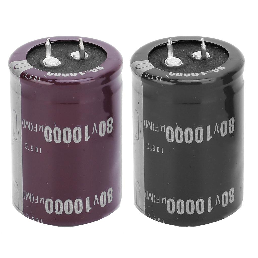 2Pcs Aluminium Electrolytic Capacitor 10000microfarad 60V 105 celsius  for Amplifier Sound Equipment LED Light