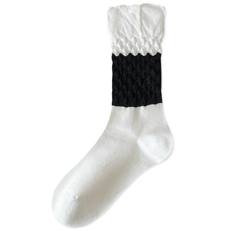 Women's Boneless Bubble Socks, Princess Wind Tube Socks, Spring and Autumn High Tube Versatile Pile Socks