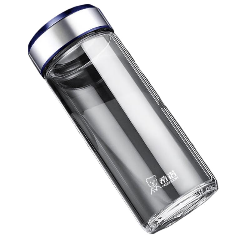 Xinuo Black Single-Layer Glass Cup, 538ml