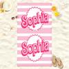 Sea Flower Letter Printed Beach Towel Large Size Foldable Portable Soft Shower Bath Towel For Travel Camping Yoga  Travel Towel