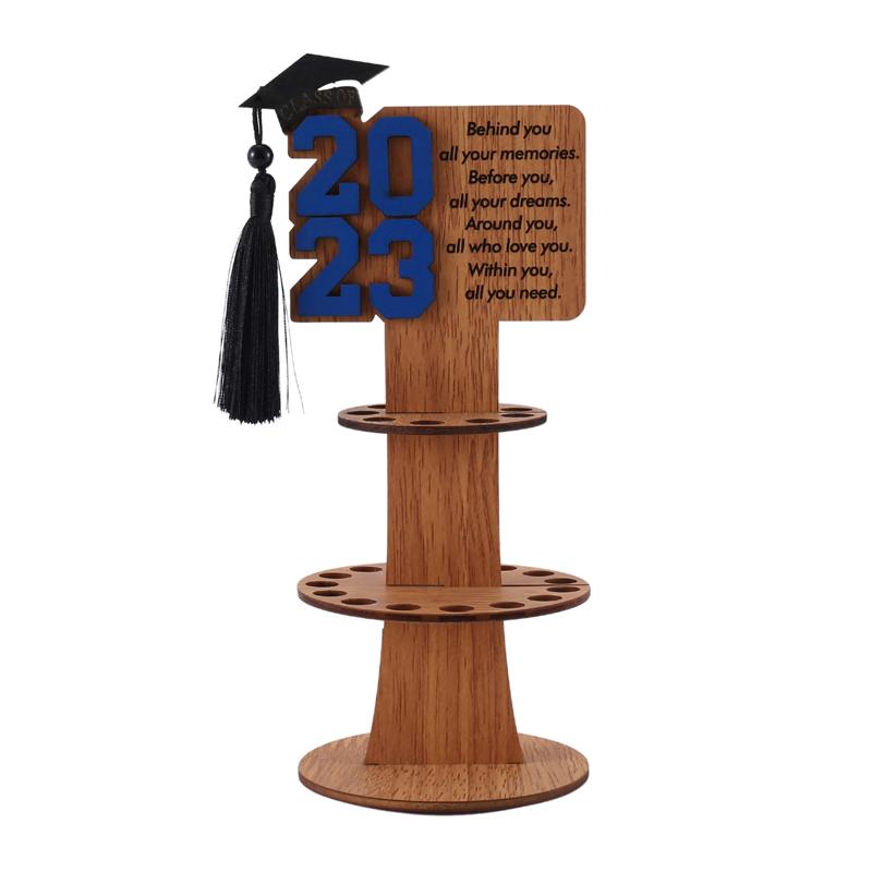 

ABRM-Graduation Gift Money Holder - DIY Double-Layer Cash Holders W/ 25 Holes Gift For Graduation Party