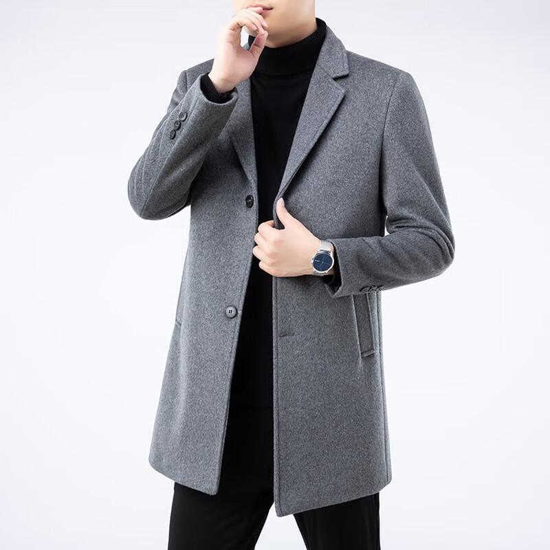 Firstview Men's Urban Casual Wool Blend Overcoat FV24D1130