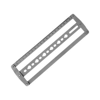 Guide de positionnement en acier avec formes arrondies pour un centrage précis de la courroie