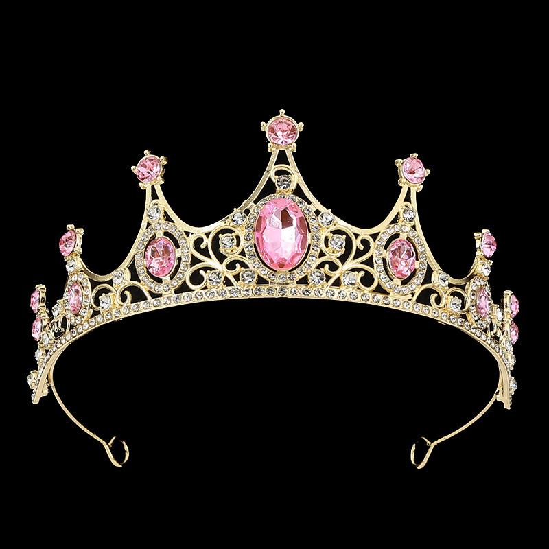 Bride Wedding Tiara Wedding Dress Accessories Alloy Rhinestone Headband Crown Birthday Crown Hair Accessories