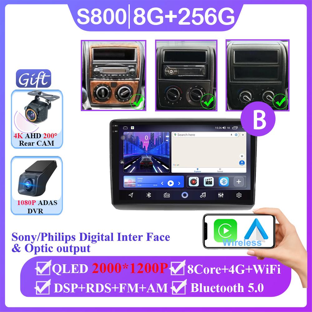 Android 14 For Fiat Ducato Peugeot Boxer Citroen Jumper 2 2006-2022 Auto Radio Carplay Multimedia Player Navigation No 2din DVD