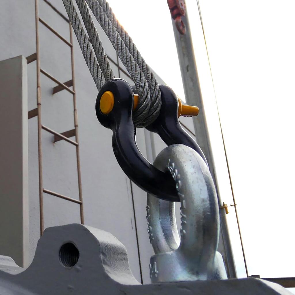 DaidoHunt Tiger-Schäkel für 6,5 Tonnen (1 Stück) 22mm x 25mm (D.) Ultraleichte/Kompakte Hebeausrüstung (daidohant) 10103260