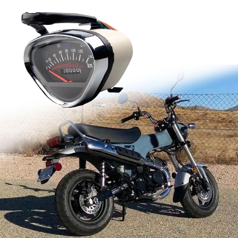 12V Universal Motorcycle Odometer Speedometer With Backlight Pointer Tachometer Headlight Turn Signal Indicator