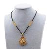 Adjustable Handwoven Gold Jadeite Pendant Necklace Cord