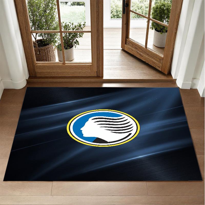 Atalanta FC Design Crystal Velvet Rug Soft Decorative Mat for Bedroom Entrance